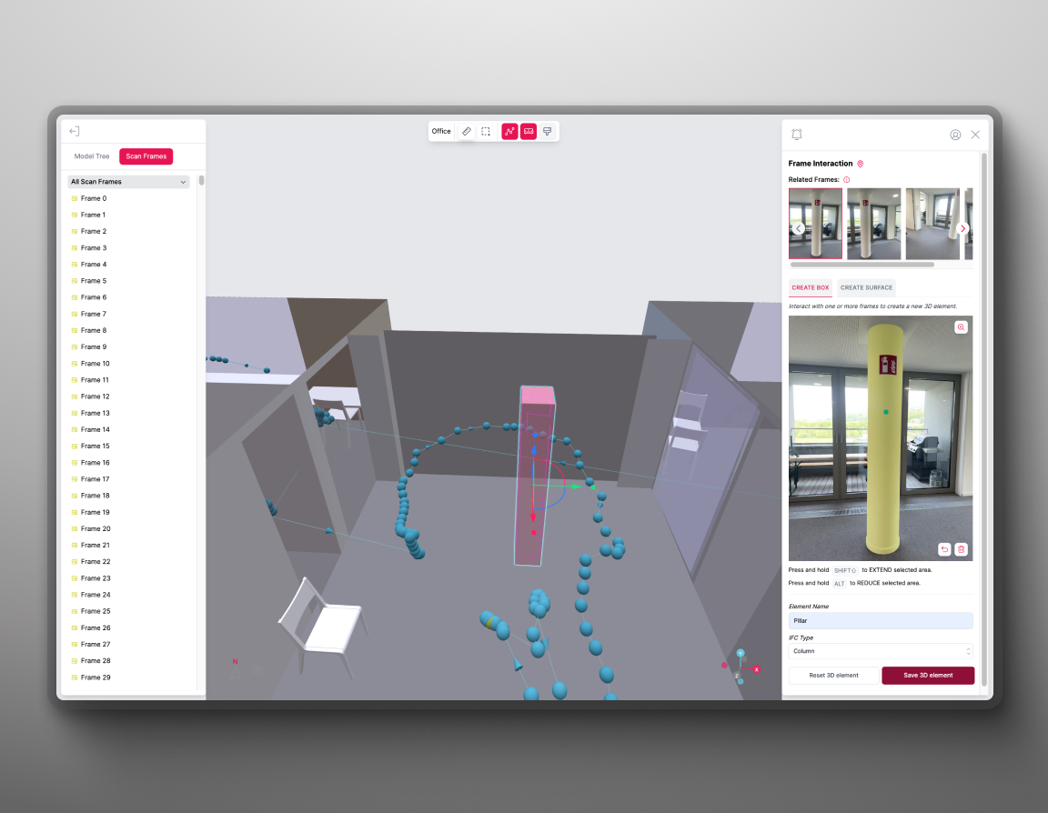 App interaction screen