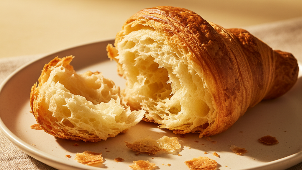 Food bread torn