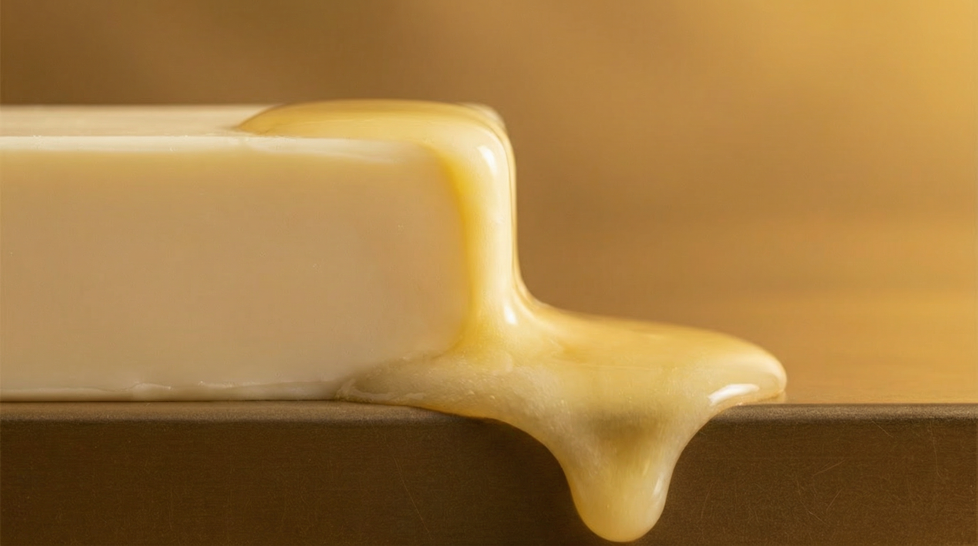 Texture butter melted