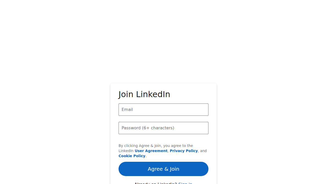 LinkedIn profile