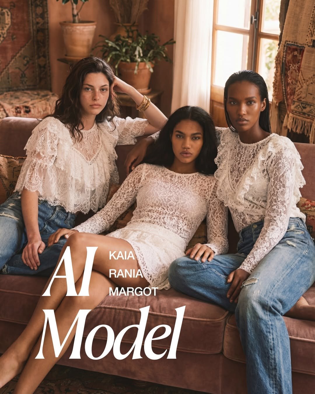 Botika AI models — Kaia, Rania, Margot — named AI model personas