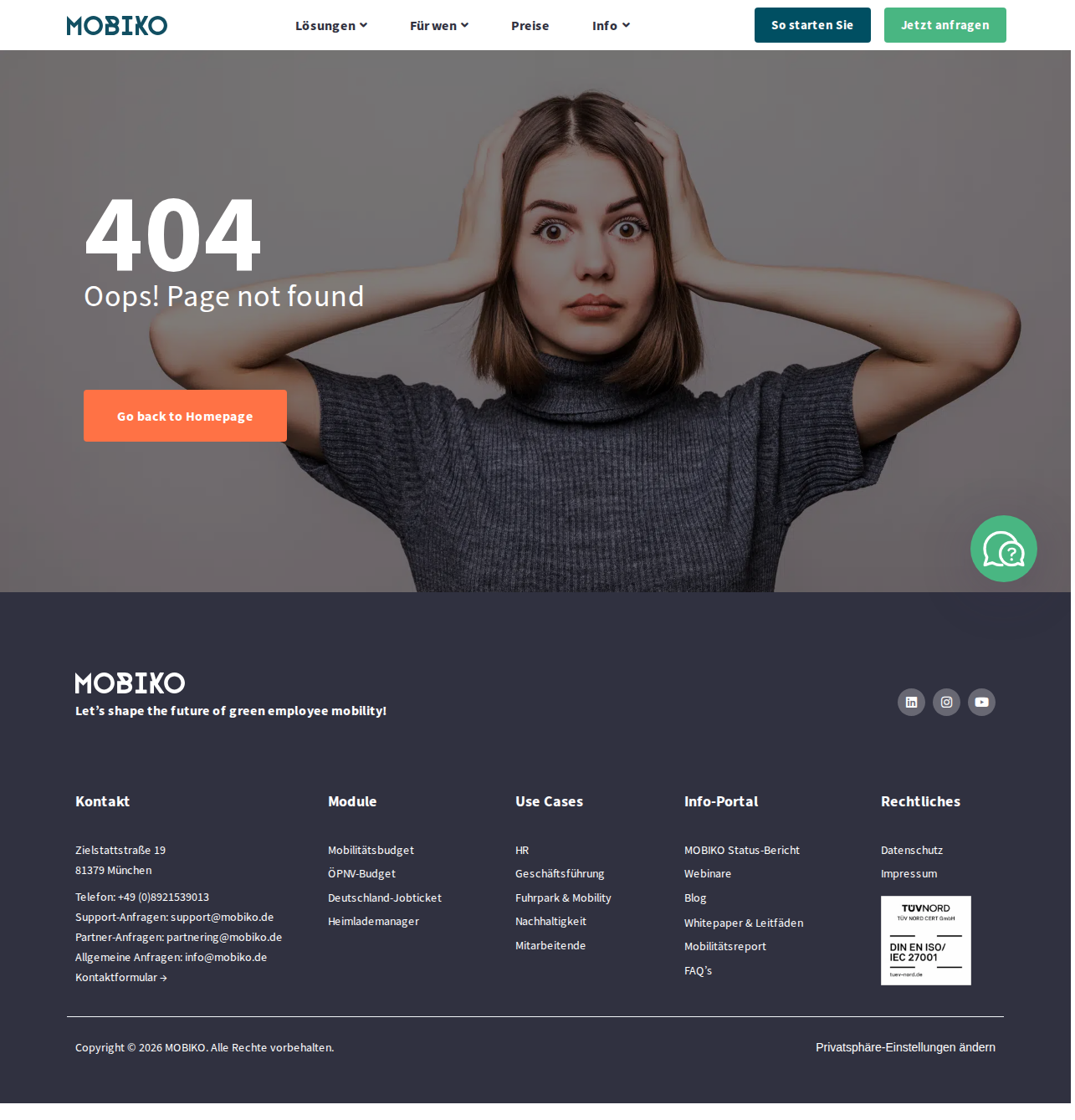 Mobiko homepage EN